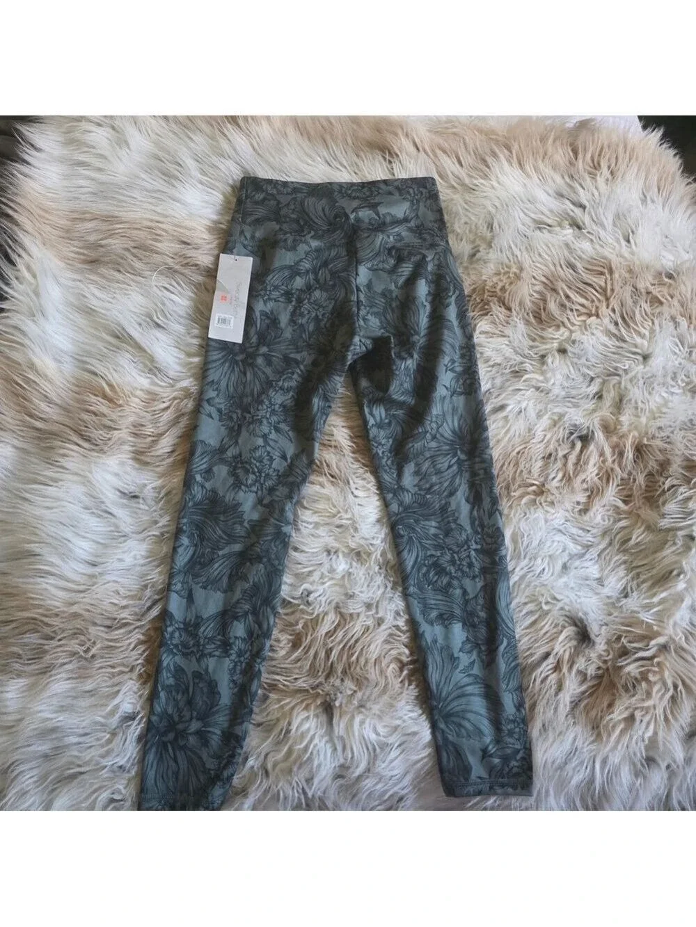 Sweaty Betty Gray Floral Leggings